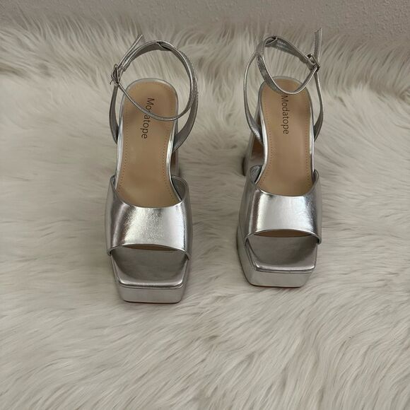 Modatope Platform Heels for Women Platform Sandals Womens Chunky Heel Open Toe - Picture 3 of 6